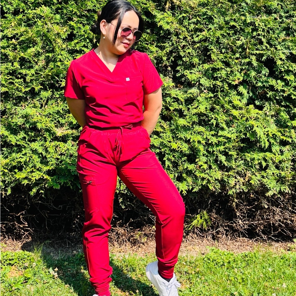 Burgundy  Scrub Set